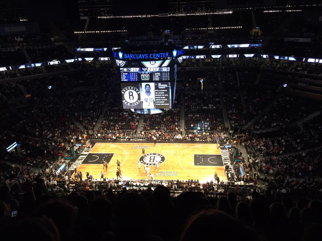 JGonzalez412's tweet photo. Let's go Nets!!๐๐#BarclaysCenter #NETS331@BrooklynNets http://t.co/Ghc4mg5nyw