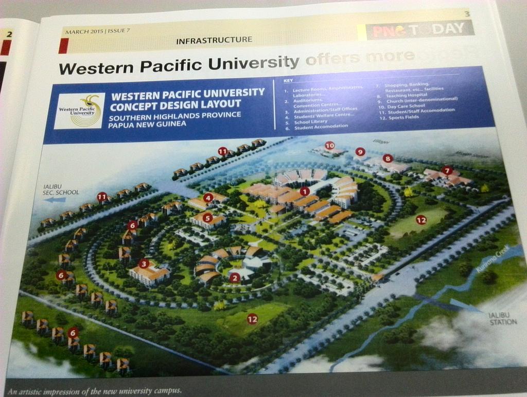 Western Pacific University, Southern Highlands (+675 422 1807)