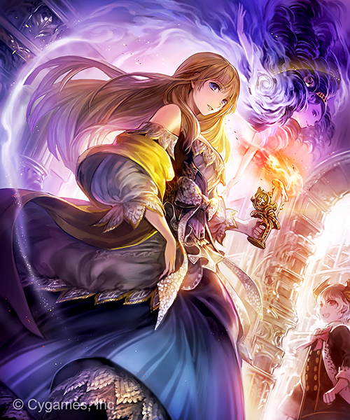 羽公 Cygames様の 神撃のバハムート にて グレートアクトレス フェリア 描かせていただきました フェリアカードの中では初めて 仕事しています Http T Co Owaf9yva