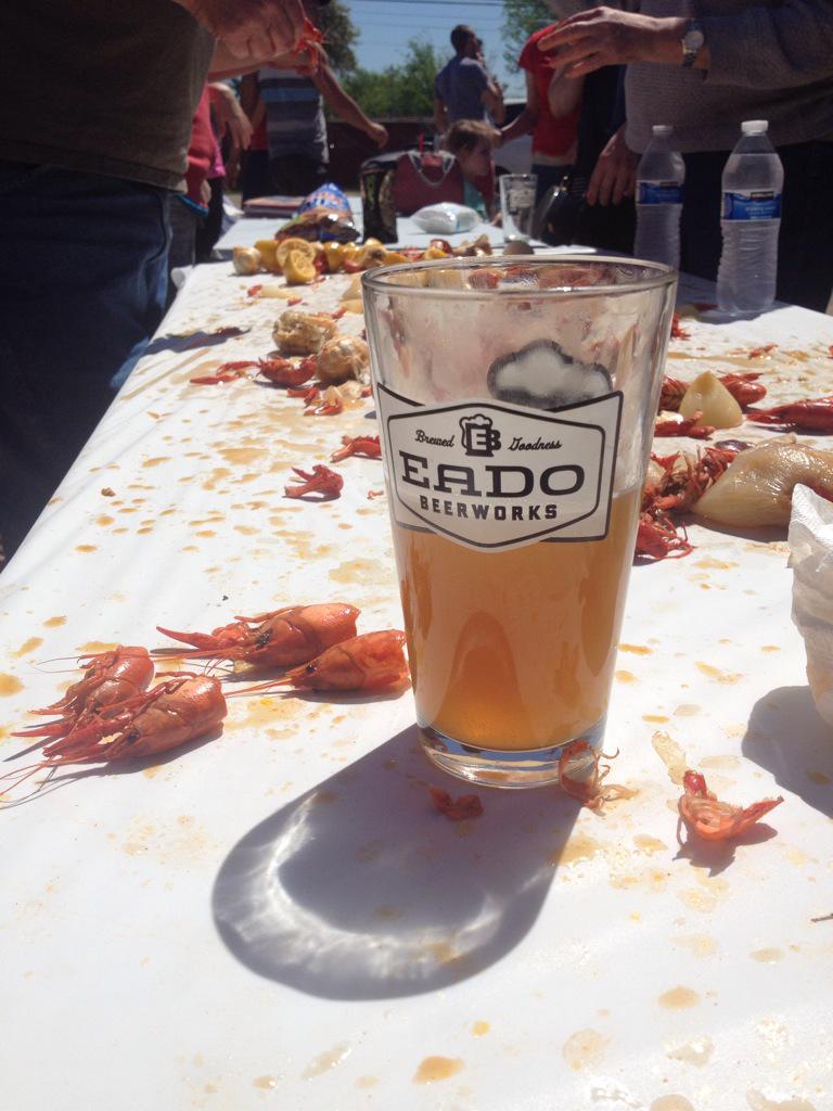 "Crawfish Beer" coined - Pineapple, Basil, Cayenne Belgian Pale paired with Crawfish was a winner at <a href="/CrossFitEaDo/">CrossFit EaDo</a>