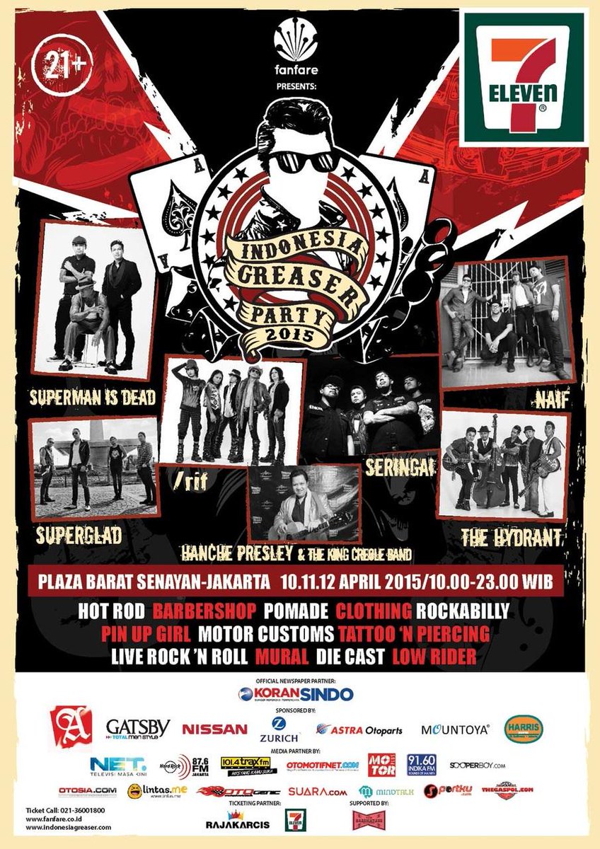 viaMindTalk's tweet image. Mau nonton aksi panggungNAIF, SID, SERINGAI dll di @GreaserPartyID? Ikuti kuisnya di Twitter Mindtalk ya #MindQuiz