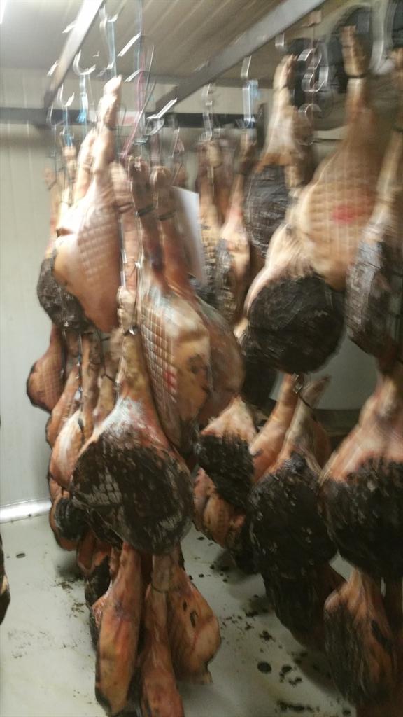 Istrasmallgoods's tweet photo. Some of @Istrasmallgoods finest prosciutto. Only two years to go http://t.co/hjsvRruy8A