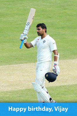 Happy birthday murali vijay 