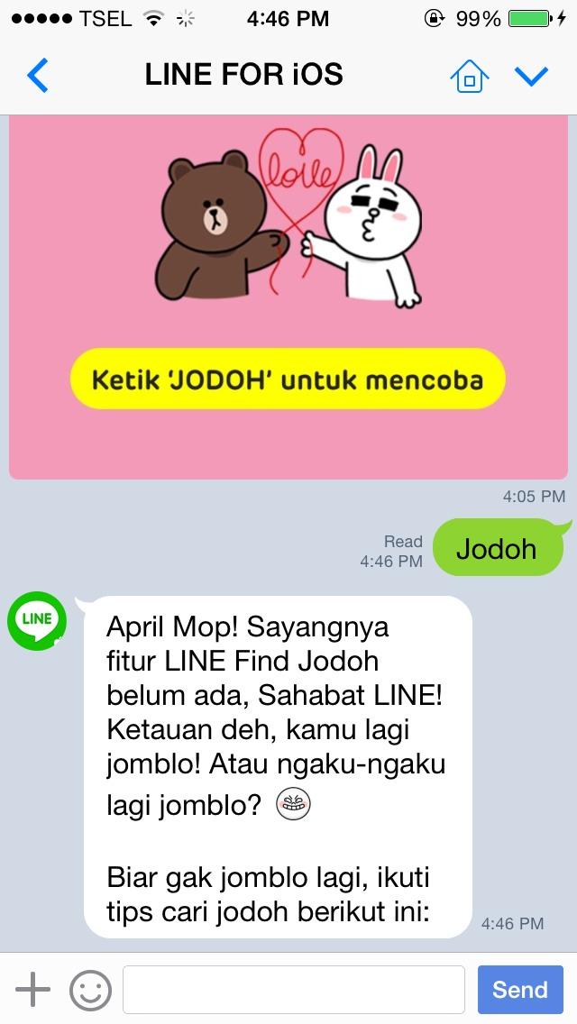 kuntigger's tweet photo. Cupcuppp si jomblo "@nyankent: HAHAHAHAHAHA LINE BANGSAT JUGA YA http://t.co/qyF92axH4h"