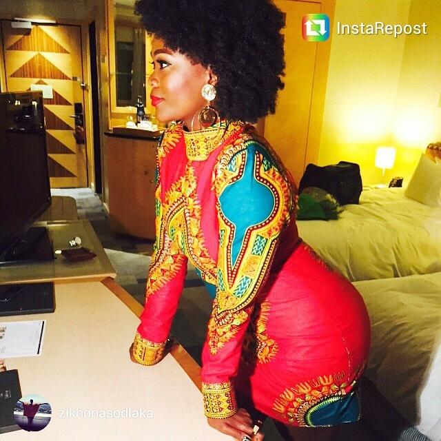 BantuWearStyle's tweet photo. Just before attending the @SoapieAwards. She is such a star &amp; a pleasure to work with. Tx @zikhonasodlaka #bantuwear http://t.co/jCSMzFfBQn