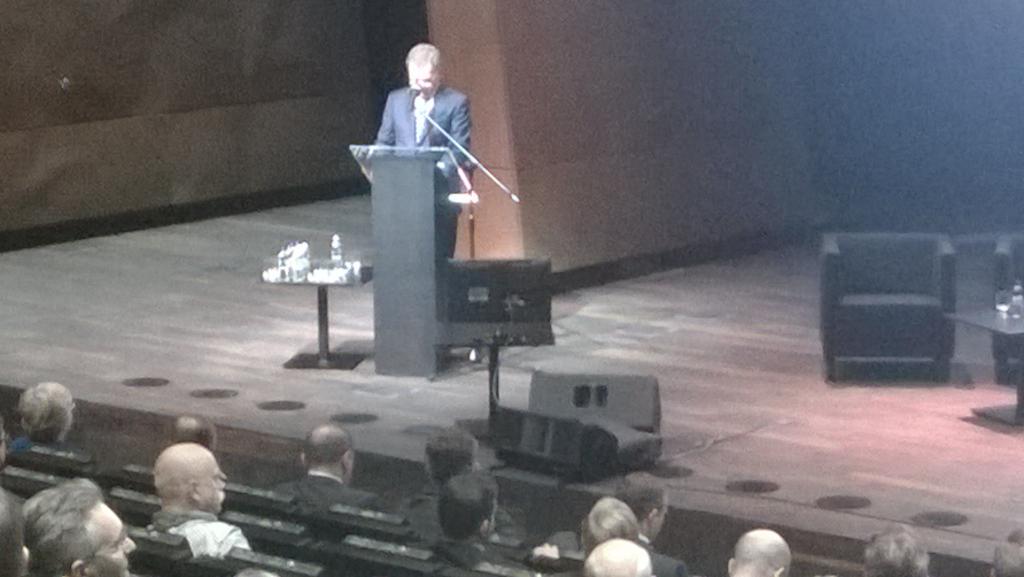 Pres #Niinistö at the Polish-Finnish #Baltic Sea Partnership seminar: We have to stop wasting our #waste. #cleantech