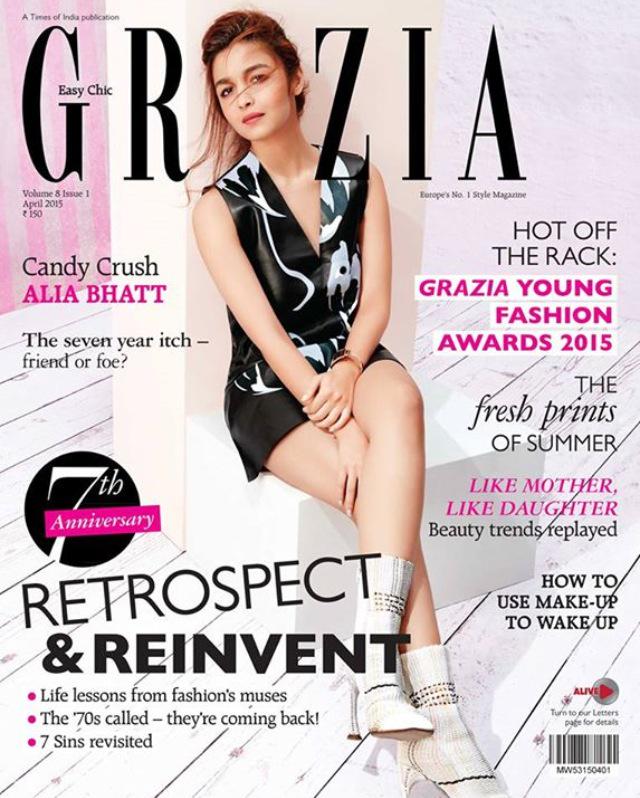 GraziaIndia's tweet photo. Celebrating turning 7 with our fabulous cover girl @aliaa08! #ItsAnniversaryMonth #TheBig7 http://t.co/wm966zbpWN