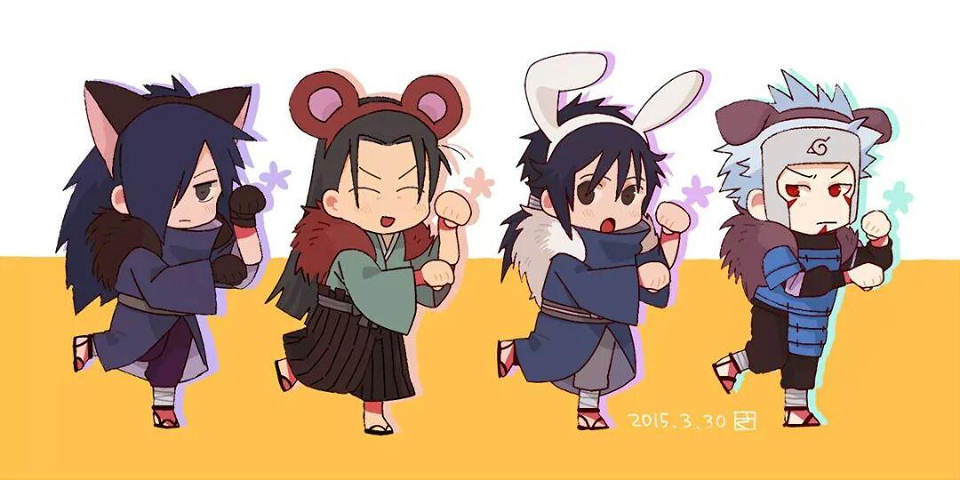 Kid_UchihaS_'s tweet photo. How do we looks?Do we looks cute? #UchihaMadara #SenjuHashirama #UchihaIzuna #SenjuTobirama http://t.co/dqIAWPz1K0