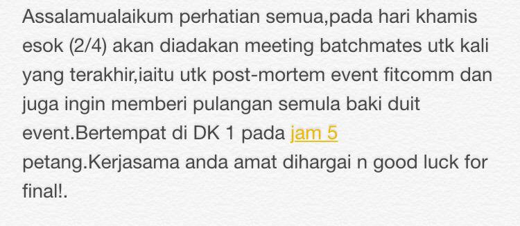 FITCOMM2015's tweet photo. Spread around batch mates! Tengzz http://t.co/ERSND50UcB