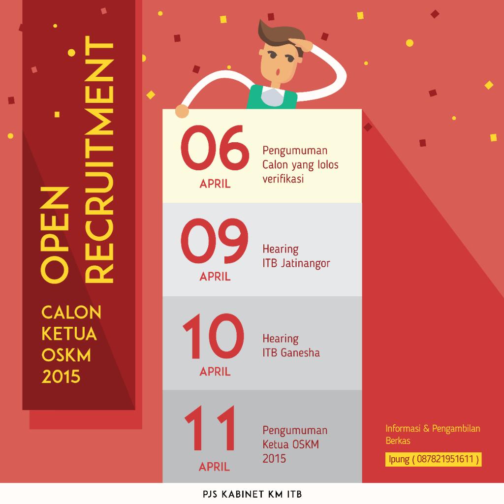 <a href="/HMRH_ITB/">HMRH ITB</a> <a href="/IMG_ITB/">IMG ITB</a> <a href="/HMTL_ITB/">HMTL ITB</a> @TPSDA_ITB PENDAFTARAN KETUA OSKM SUDAH DIBUKA!
Silahkan dicatat tanggal penting nya :)