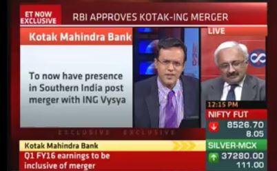 ETMarkets's tweet image. ALERT: #Kotak - #INGVysya merger effective today; stocks flat