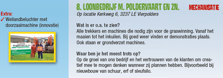 11/4 Kom in de Kas 10-16 uur. Bezoek o.a Loonbedrijf Poldervaart bij fam.Noordam #mechanisatie ow.ly/L3VFr