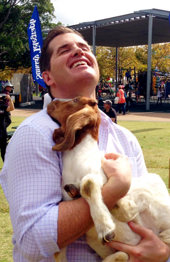 ryanphelan_tv's tweet image. One of the perks of @eastershow and the #7live experience... Goats!! 🐐🐐🐐