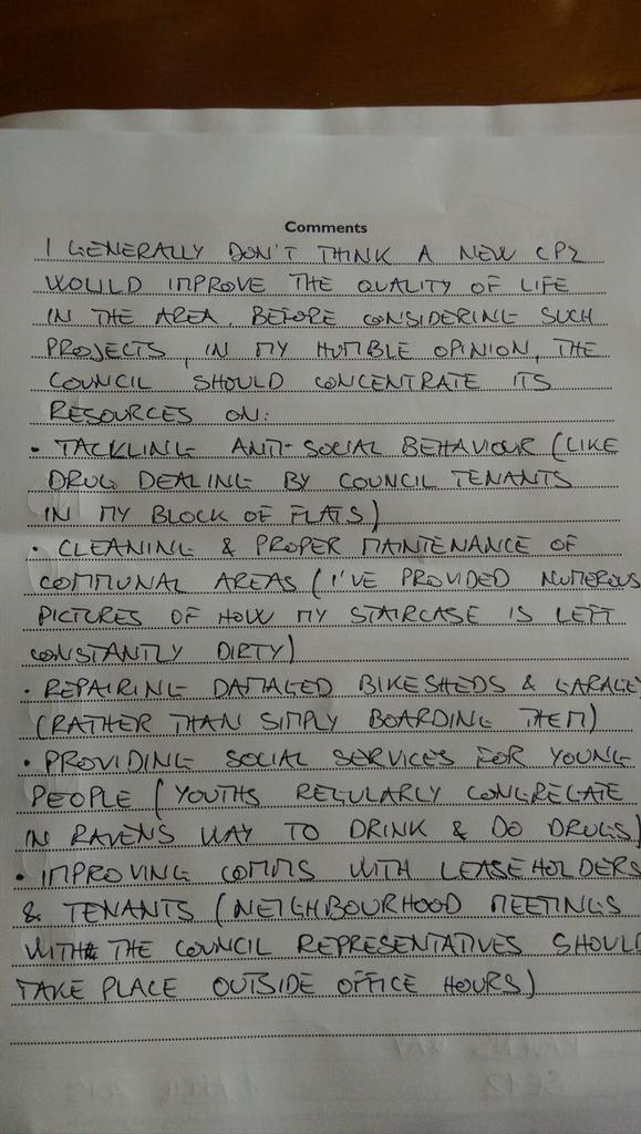 LeeResidentUK's tweet photo. @Royal_Greenwich I say #notocpz in my area. Here's why. #Greenwich #parking #priorities #greenwichcouncil #cpz #se12 http://t.co/hmKCR1sQBf