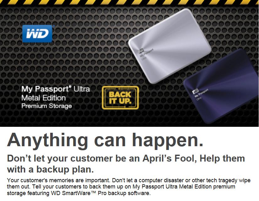 FDCintl's tweet photo. Anything can happen. 
Don’t let your customer be an April’s Fool, Help them with a backup plan. http://t.co/6FFmyXq9cN