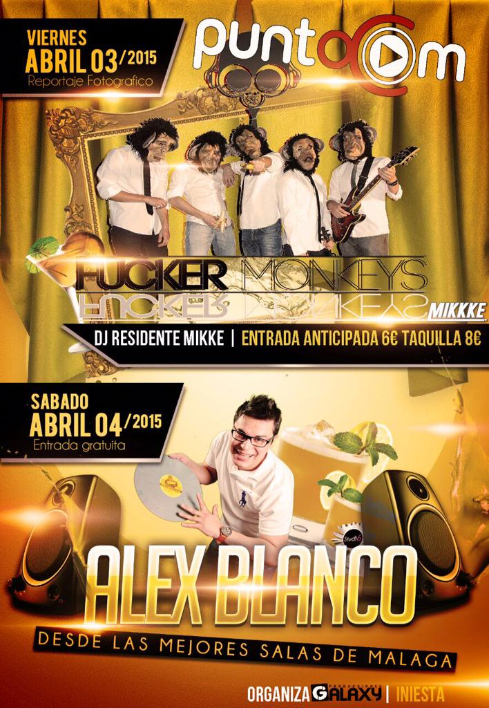 <a href="/DiscoPuntoCom/">Disco PuntoCom</a> <a href="/FuckerMonkeys/">Monkey</a> <a href="/djalexblanco/">Alex Blanco™</a> #semanasanta2015 LET's go! <a href="/Galaxy_Prod/">Producciones Galaxy</a>