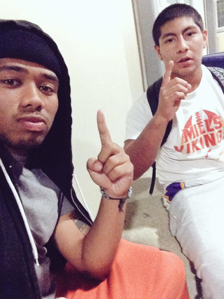 2htpooks's tweet photo. Happy Birthday To mah ugly brotha ahah @JERRYraps keep it lit today , lym bra 🏈😘 #OnlyMahBros #Brothashit http://t.co/fyJglFVyeu