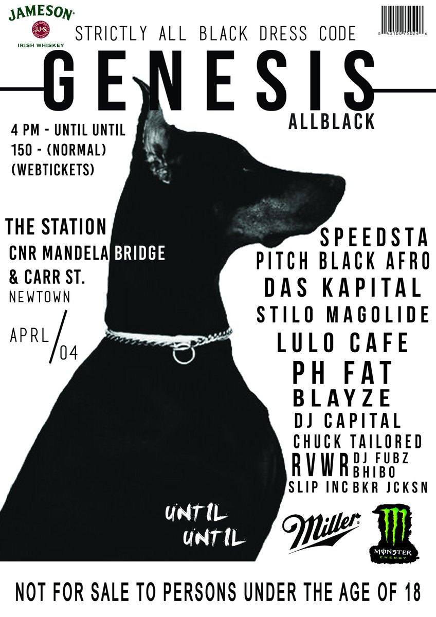 Mmiso's tweet photo. 3Days To Go | #GenesisAllBlack | Hope u all have ur ticket or are planning to get ur tickets real soon. http://t.co/8pNHOuUtrG
