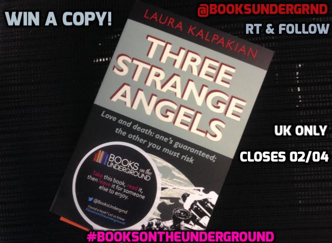 BooksUndergrnd's tweet photo. To celebrate launching it on the tube, we are giving away a copy of #ThreeStrangeAngels by Laura Kalpakian! RT&amp;Follow http://t.co/saCqVdgkSc