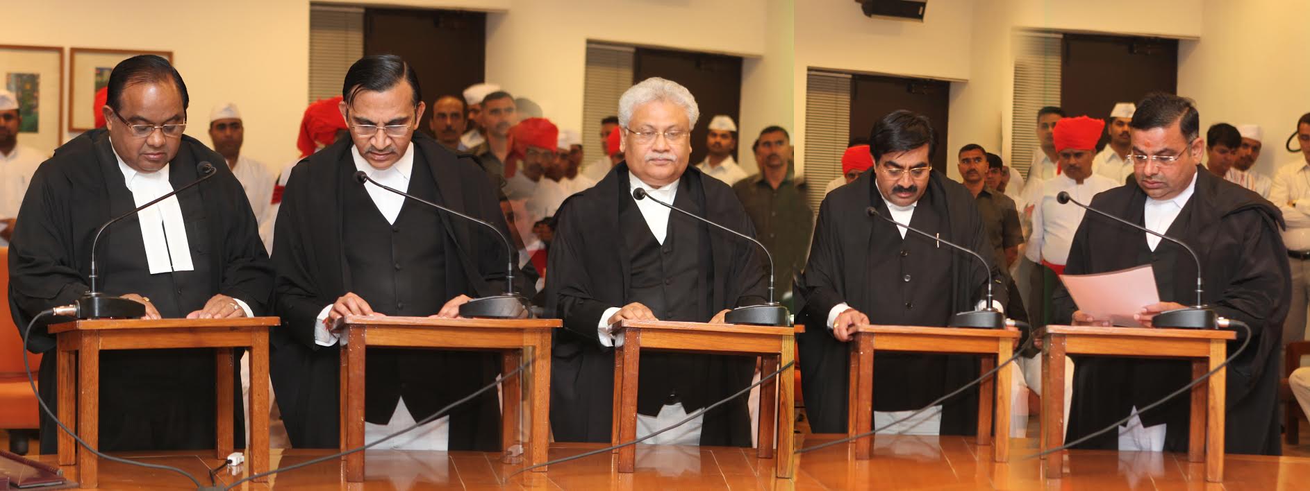 New Judges take oath at Gujarat High Court (video) DeshGujarat