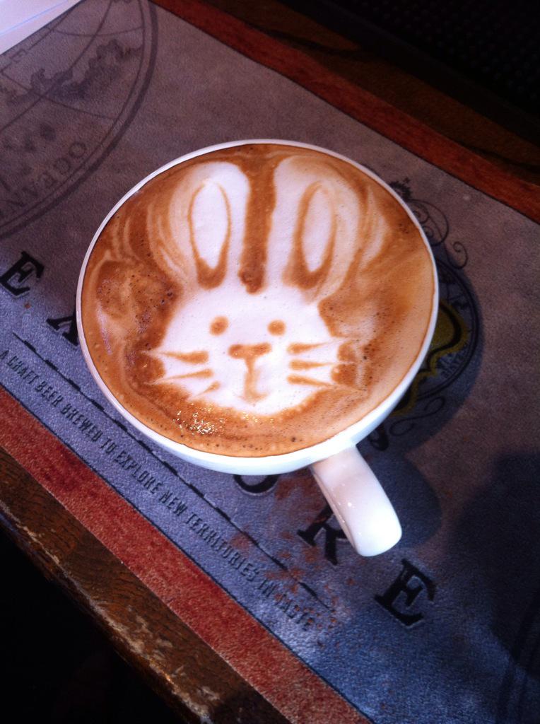 TapOnTheLine's tweet image. This morning we&apos;re practicing our Easter #LatteArt. #FreshForSpring