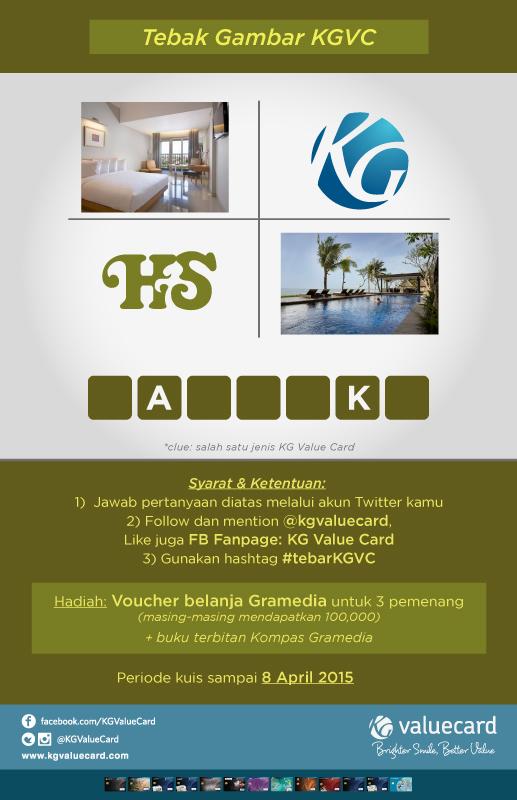 KGValueCard's tweet photo. Yuk ikutan jawab #tebarKGVC dan menangkan voucher Gramedia+buku utk 3 pemenang;) @infokuis
http://t.co/xM0TGbGmfU http://t.co/ZixfkShex0