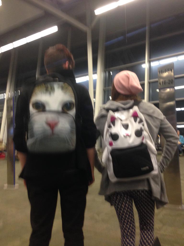 LouderVisuals's tweet photo. Luke and Kelly take FMB #catpacks http://t.co/vGtxiBJ71Q