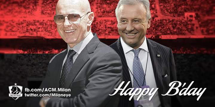 Happy birthday to former Milan coaches Arrigo Sacchi (69) and Alberto Zaccheroni (62). 