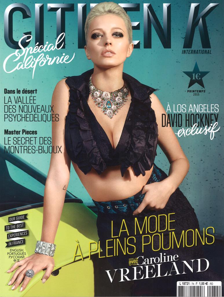 Nuun's Arôme Necklace is in the latest edition of #CitizenK, worn by #CarolineVreeland <a href="/Citizenkint/">CITIZEN K MAGAZINE</a> @CarolineVMusic