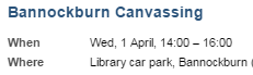 Steven4Stirling's tweet photo. Canvassing in #Bannockburn today (Wed) at 2pm Library car park. Join us!
#VoteSNP #StevenforStirling #GE15 #Stirling http://t.co/YKclDMtVAS