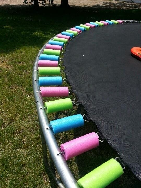 PNWRoofer's tweet photo. Use sliced up pool noodles to cover those trampoline springs. #WednesdaySafetyTips http://t.co/oTolXGKrrf