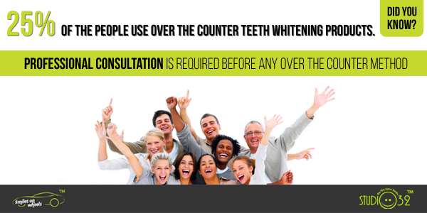 Professional consultation is required before any over the counter method for #teethwhitening products.