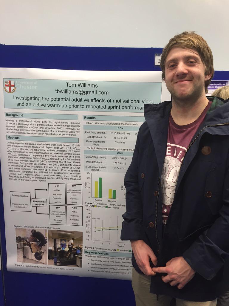 JHighton's tweet photo. @fayereid93 and Tom Williams with very nice posters! @BASESStuConf15 @SESChester #BASES15 http://t.co/l8QdRsO84r