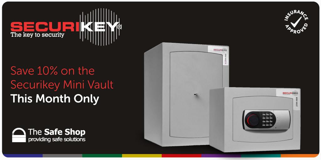 For this month only save 10% on the <a href="/SecurikeyLtd/">Securikey Ltd.</a> Mini Vault Home &amp; Office #Safes series ow.ly/L57Dr