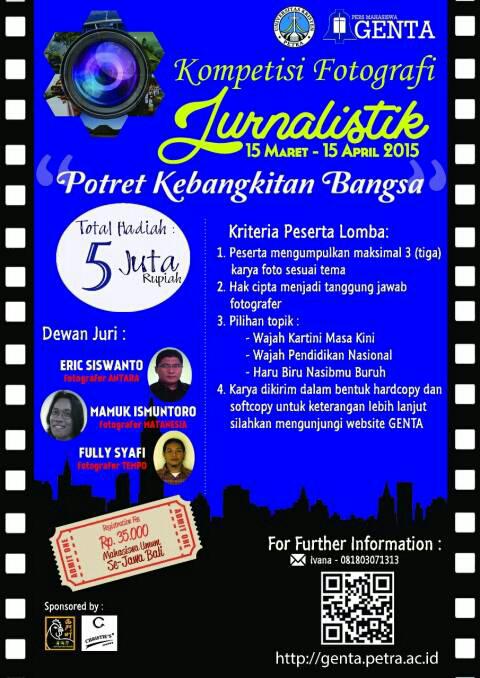 Kmptisi foto jurnalistik "Potret kebangkitan bangsa" mhsswa sJwa Bali, by Persma UKP 15 Mar-15 Apr'15, 081803071313