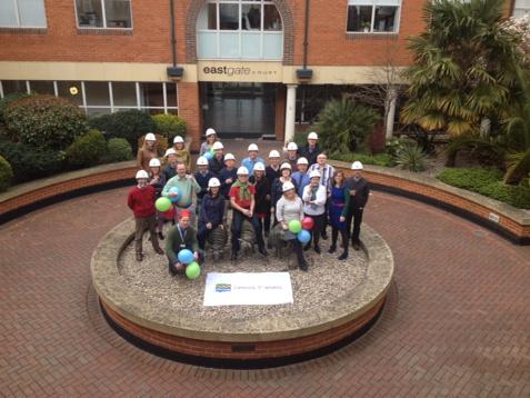 HE_SouthEast's tweet photo. The South East office celebrate #historicengland here in #guildford 😃 http://t.co/tZP6MJotgG
