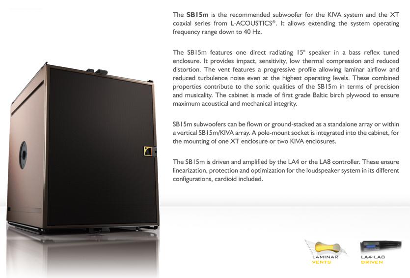 Soundlink_Roden's tweet photo. Nieuw in de verhuur @L_ACOUSTICS SB15m! Geïnteresseerd naar ons overige L'Acoustics assortiment? Neem dan contact op! http://t.co/GDpnmfh7VO