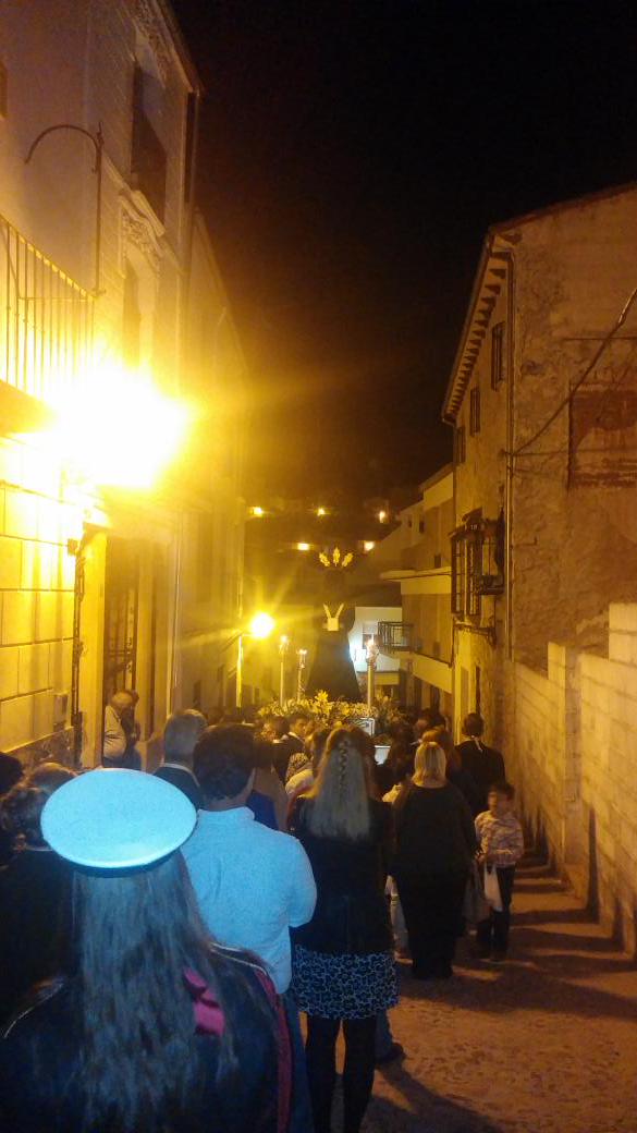 Gran actuación la de anoche en Santisteban del Puerto con <a href="/BandaHortelanos/">Banda Hortelanos</a> acompañado al Cristo de Medinaceli.