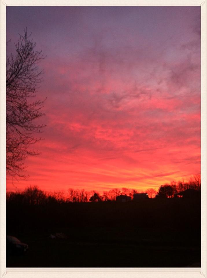 KaylaModrell's tweet image. April 1st sunrise at about 6:40