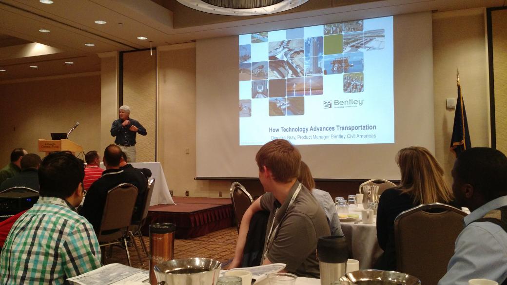 Derricke Gray from <a href="/BentleySystems/">Bentley Systems, Inc</a> giving the Keynote at the #NeUG conference. #Bentley