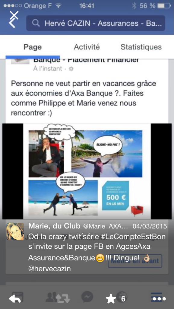 Marie_AXABanque's tweet photo. #LaBanqueEnAction
 ....A vos côtés!  @lambert_magali 
En + c Phil' THE héros de la BD du CompteEstBon ! Whaouuuuu 😄! http://t.co/o4ijBDlxhk