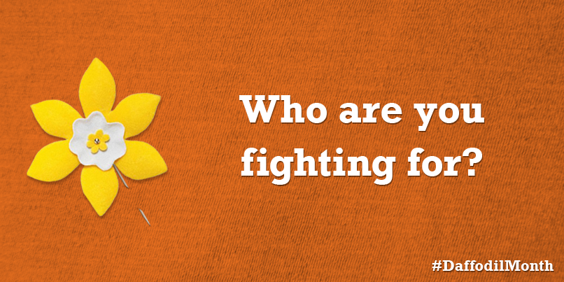 cancersociety's tweet photo. April is #DaffodilMonth. Who are you fighting for? http://t.co/6vCVV2jt6C