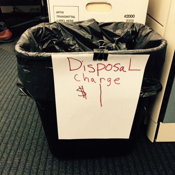 WasteManagement's tweet photo. Here's one way to encourage office recycling. #Recycling101 #RORR http://t.co/bEgAUvxs1O http://t.co/phdcsR11w7