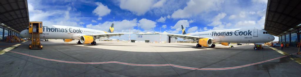 c_debus's tweet photo. 2 further brand new @airbus #A321 to be delivered to @TCAirlinesUK Happy Easter with G-TCDJ &amp; -DK http://t.co/8SUwBuhulO