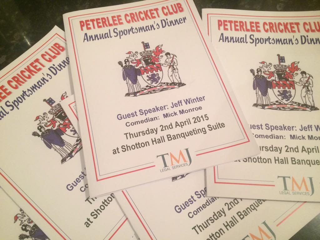 Peterlee CC Dinner tweet media
