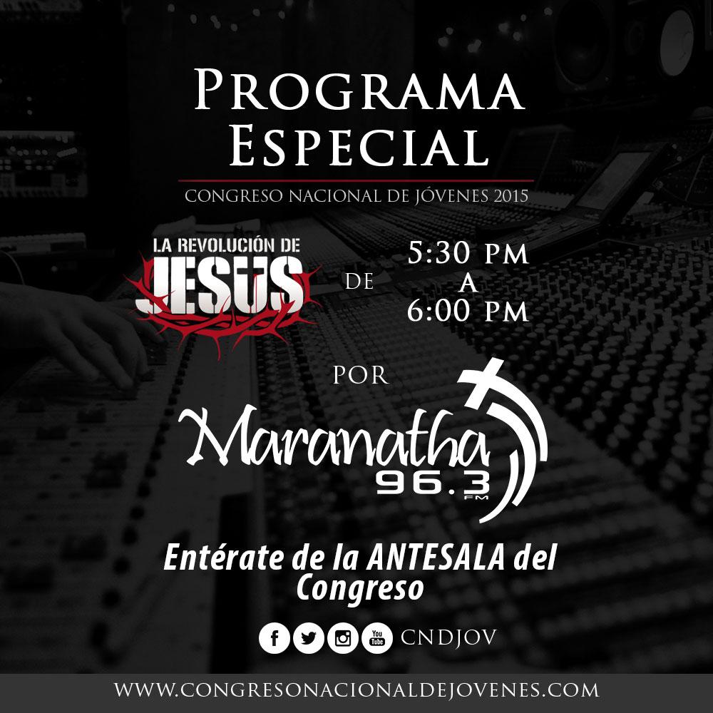 CNJVE's tweet photo. Hoy por la 96.3 FM Antesala al Congreso Nacional de Jóvenes #LAREVOLUCIONDEJESUS
EN VIVO: http://t.co/xwcAeaBQT6 http://t.co/hBG6fREEzL