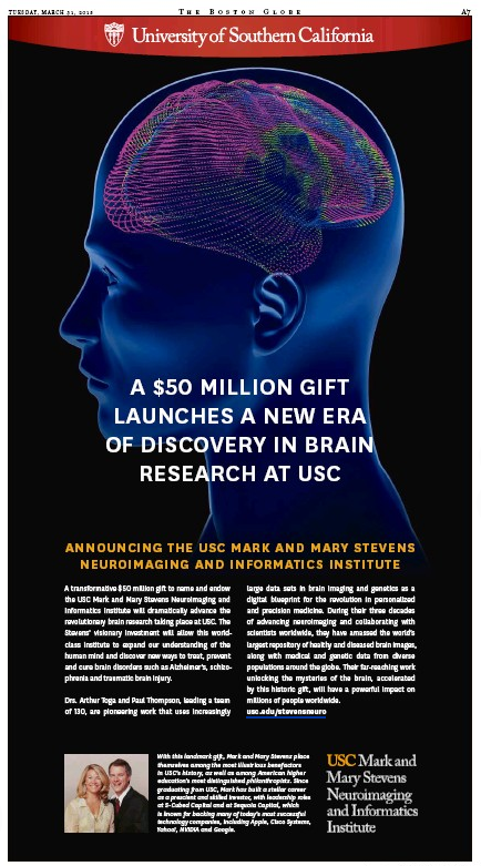fairmanstudios's tweet image. @USCLONI @USCBCI Fullpage #brainfail ads in @nytimes @latimes @BostonGlobe @washingtonpost for $50M donation, $10K ea