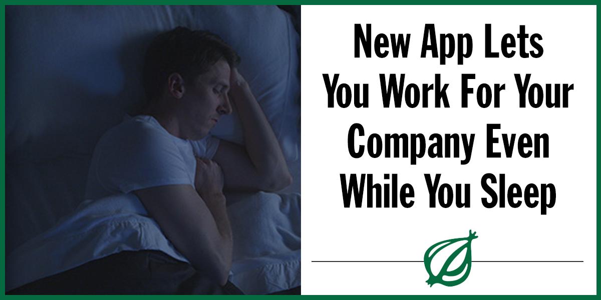 TheOnion's tweet image. "Falling asleep is the most opportune time to dwell on your job." onion.com/1OZYoQl