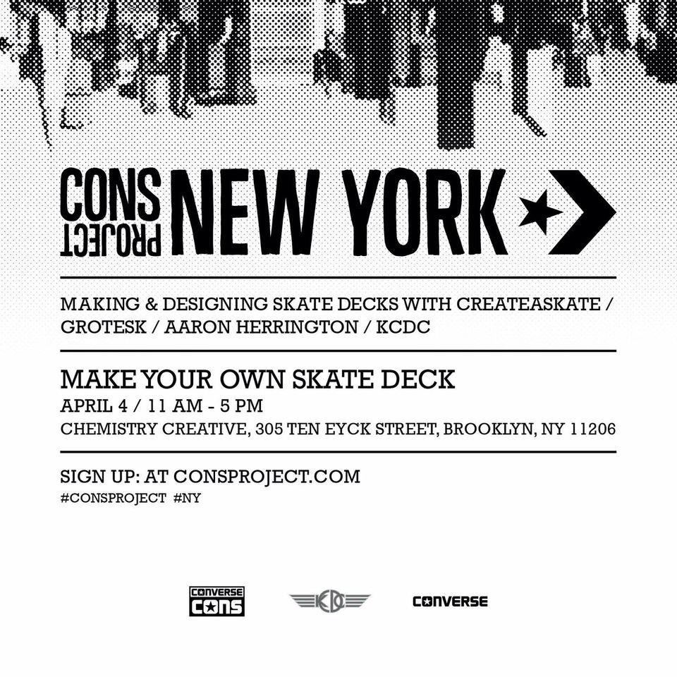 KCDCSkateshop's tweet photo. Cons is having a free event this Saturday where you can make your own skateboard. Sign up at http://t.co/gYJV8sjSuD http://t.co/SxKFrB9LjD