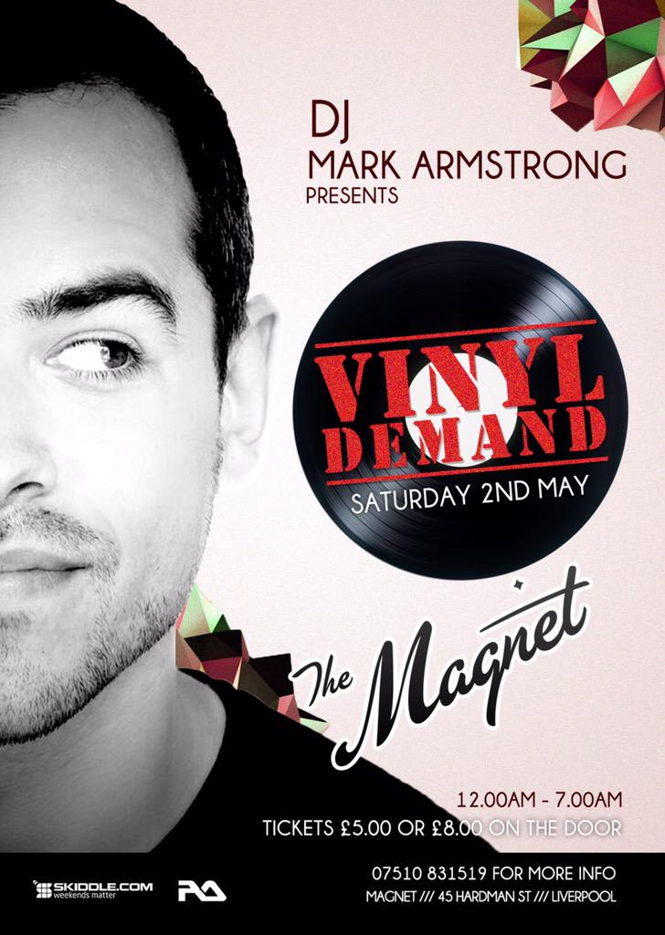 djmarkarmstrong's tweet photo. #RT Tickets on sale now!
#CanArrangeDrop
#CanArrangeCollection
#Saturday2ndMay
#VinylDemand
#TwoDayHangover http://t.co/I2GcLQTEDj